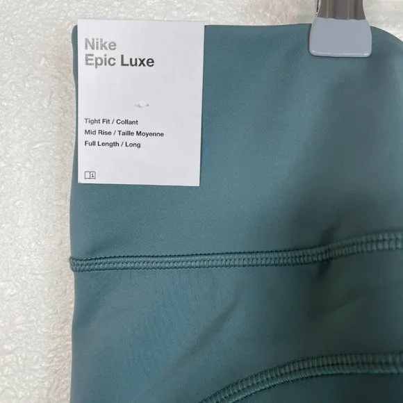 New WOMEN'S NIKE EPIC LUX RUNNING TIGHTS Size 3X Hasta Green - Picture 6 of 8